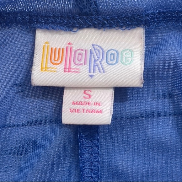 LuLaRoe Sheer Blue High Low Kimono Small - Picture 3 of 6